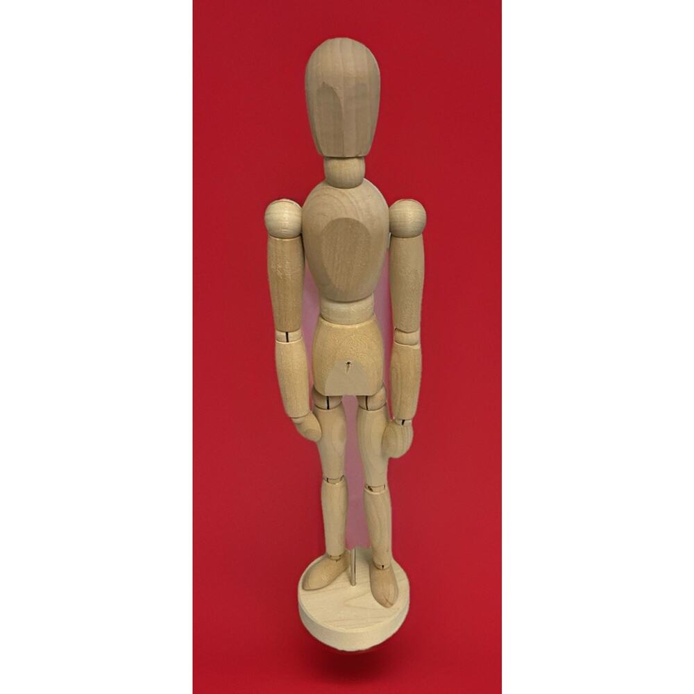 IKEA GESTALTA Artist’s Figure Natural 13" Wooden Posable Bendable Mannequin